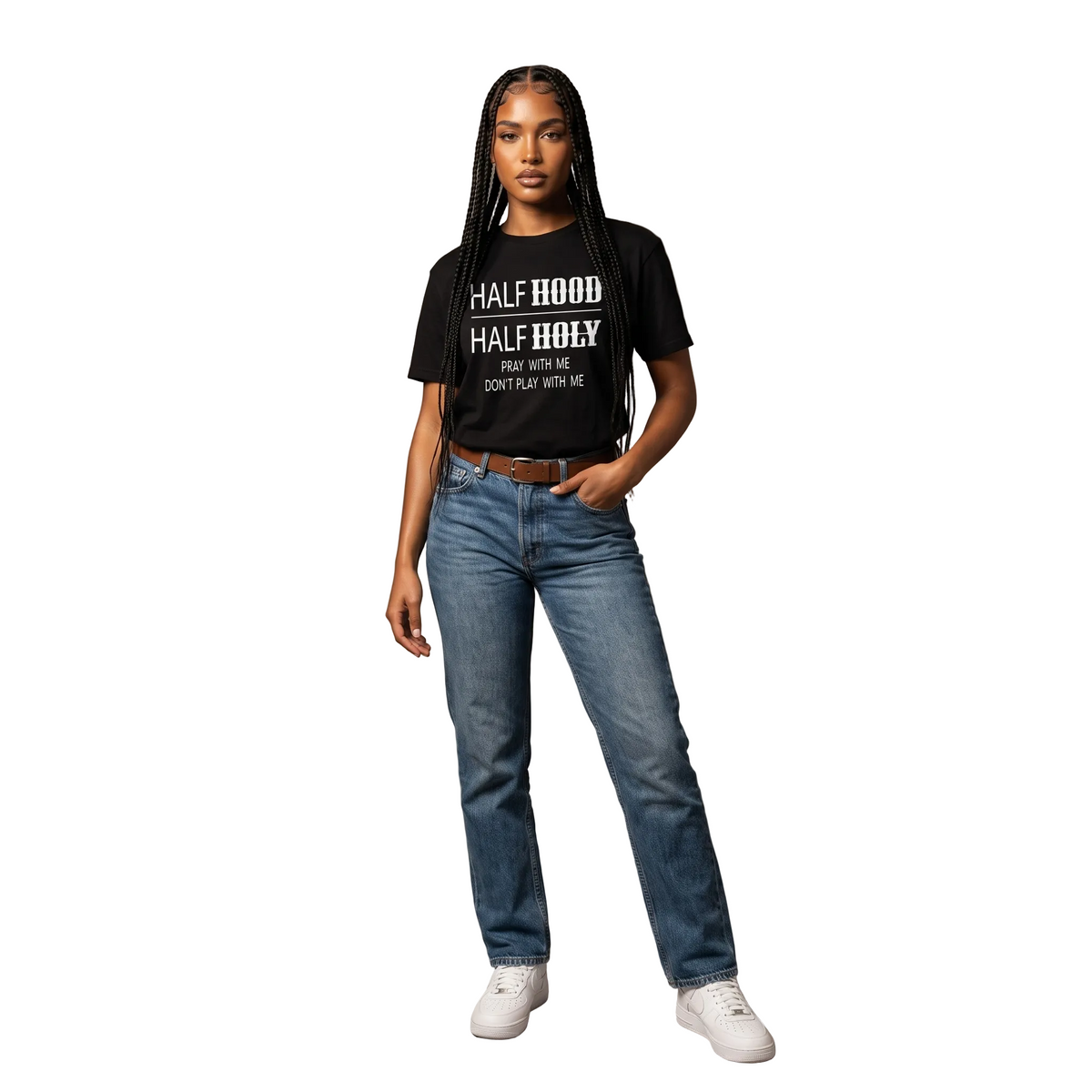 Half Hood l Half Holy T-Shirt